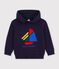 Sudadera infantil de algod&oacute;n con capucha y estampado de barco SMOKING