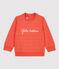 Sudadera acolchada orgánica de bebé. naranja OURSIN