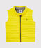 Chaleco de tela túbica acolchada para bebé niño amarillo JAUNE