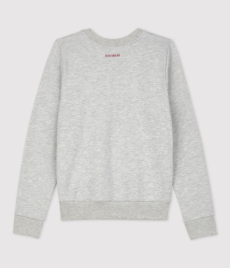 Sudadera de mulet&oacute;n de mujer gris