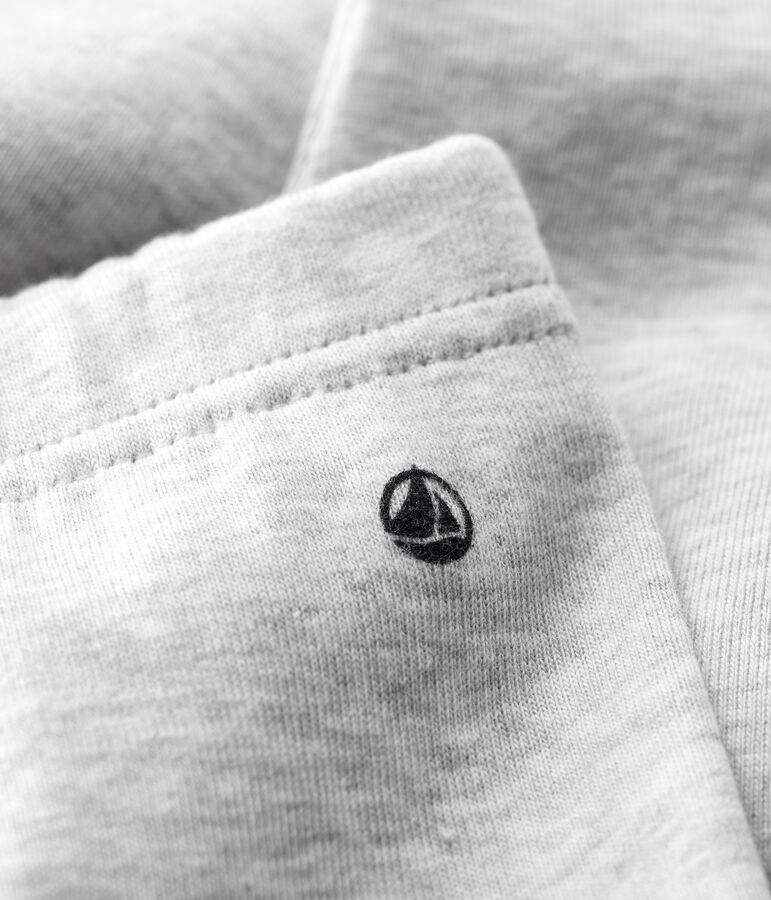 Leggings de algod&oacute;n org&aacute;nico de beb&eacute; gris