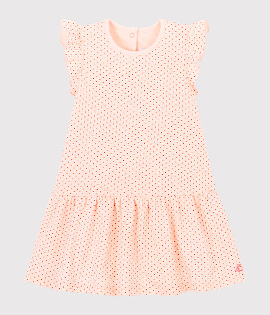 Vestido sin mangas para bebé niña de punto rosa FLEUR/rosa COPPER