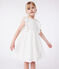 Vestido infantil de algodón sin mangas blanco MARSHMALLOW