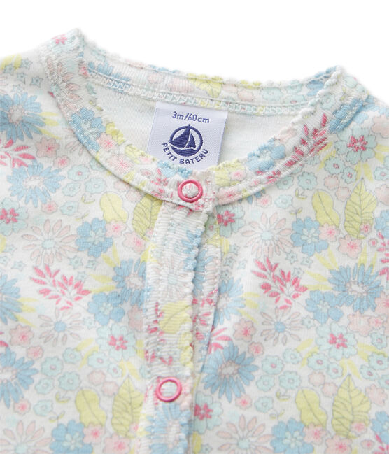 Cárdigan estampado para bebé niña blanco ECUME/blanco MULTICO