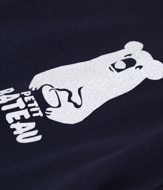 Sudadera de muletón de bebé azul SMOKING