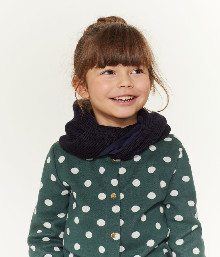Cuello infantil mixto azul
