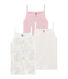 Trio de camisas con tirantes para niña