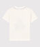 Camiseta de manga corta de punto de niño blanco MARSHMALLOW