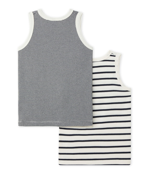 Par de camisetas de tirantes para ni&ntilde;o multicolor