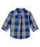 Camisa a cuadros para bebé niño azul LIMOGES/blanco MULTICO