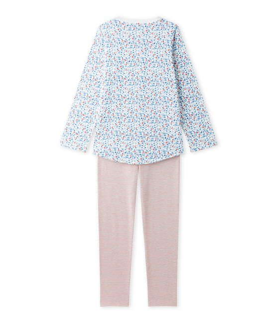 Pijama estampado para niña blanco LAIT/blanco MULTICO