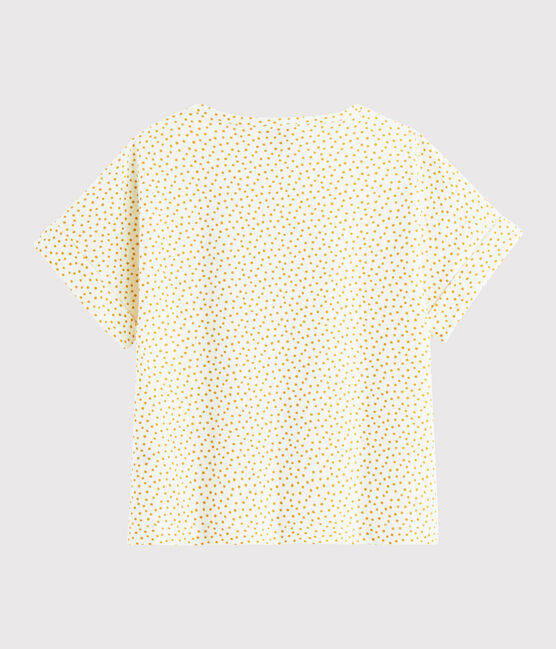 Camiseta estampada de niña blanco MARSHMALLOW/amarillo BOUDOR