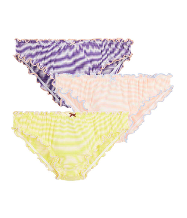 Lote de 3 braguitas para mujer multicolor