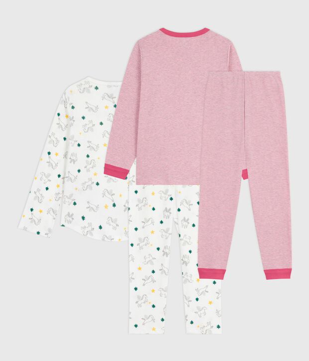 Juego de pijamas infantiles de algod&oacute;n estampado multicolor