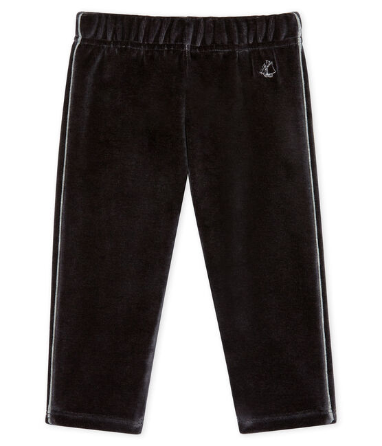 Pantalón de terciopelo para bebé niño negro NOIR
