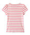 Camiseta chica a rayas marineras/ Camiseta chica de rayas marineras blanco MARSHMALLOW/rosa PETAL