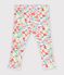 Leggings de algod&oacute;n con estampado de flores para beb&eacute; blanco/multicolor
