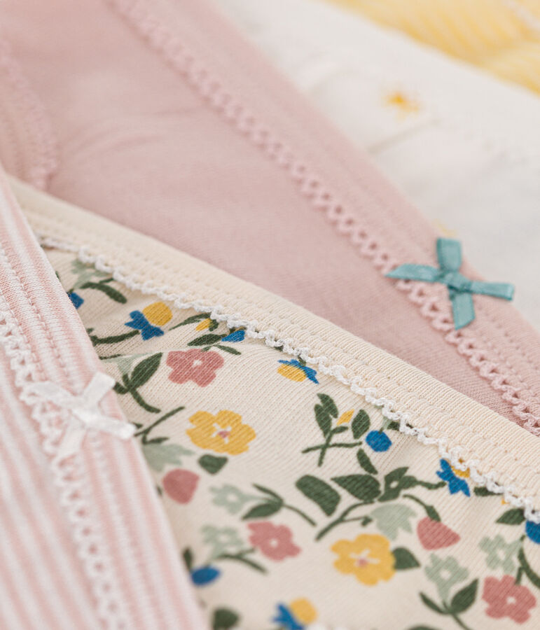 Juego de 5 braguitas de algod&oacute;n infantiles variante 1