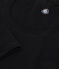 Camiseta de algodón de manga larga con cuello de bailarina para mujer   negro BLACK