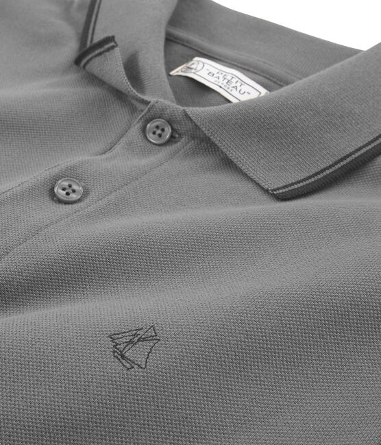 Polo para hombre gris SUBWAY CHINE