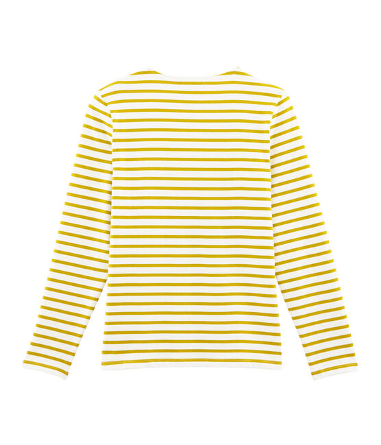 Jersey marinero icónico para hombre blanco MARSHMALLOW/amarillo BAMBOO