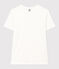 Camiseta Iconique de manga corta de punto liso para mujer blanco ECUME