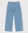 Pantalón de campana de tejido vaquero claro para niña azul DENIM BLEU