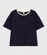 Camiseta la Boxy de algodón de esponja de mujer