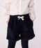 Shorts lisos de pana para niña azul SMOKING