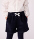 Shorts lisos de pana para niña