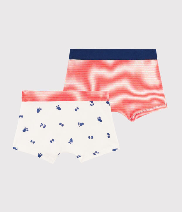 Lote de 2 b&oacute;xeres con estampado de pata de yeti para ni&ntilde;o peque&ntilde;o multicolor