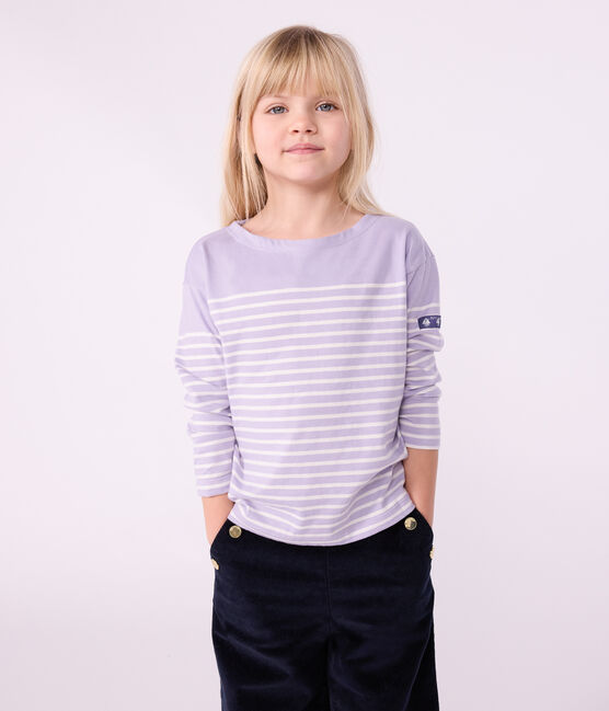 Marinera infantil de algodón violeta SQUAW/ MILK