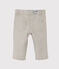Pantalón de rayas para bebé niño gris MINERAI/blanco LAIT