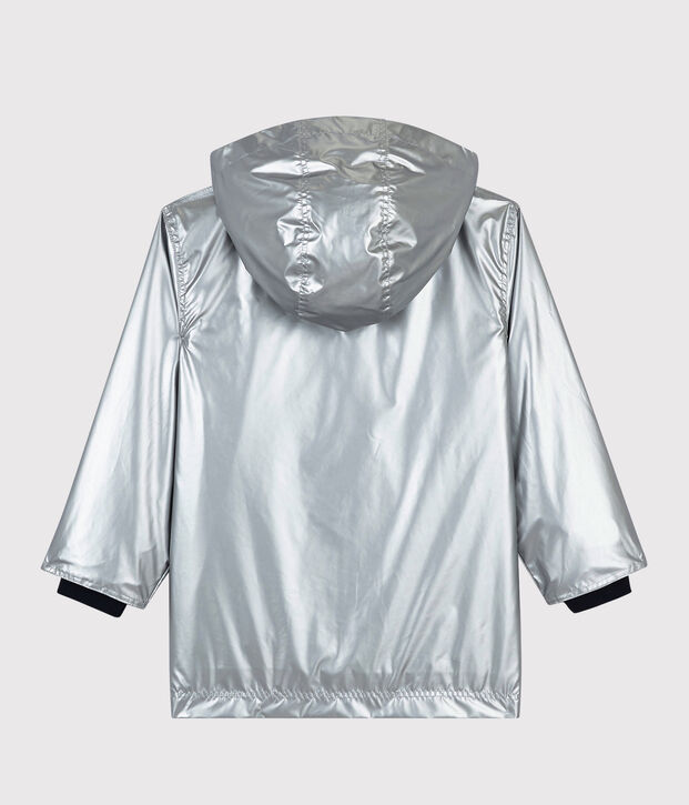 Impermeable plateado para ni&ntilde;a/ni&ntilde;o gris