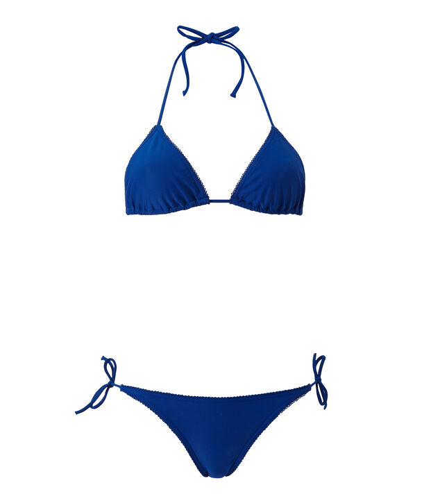 Bikini para mujer liso azul