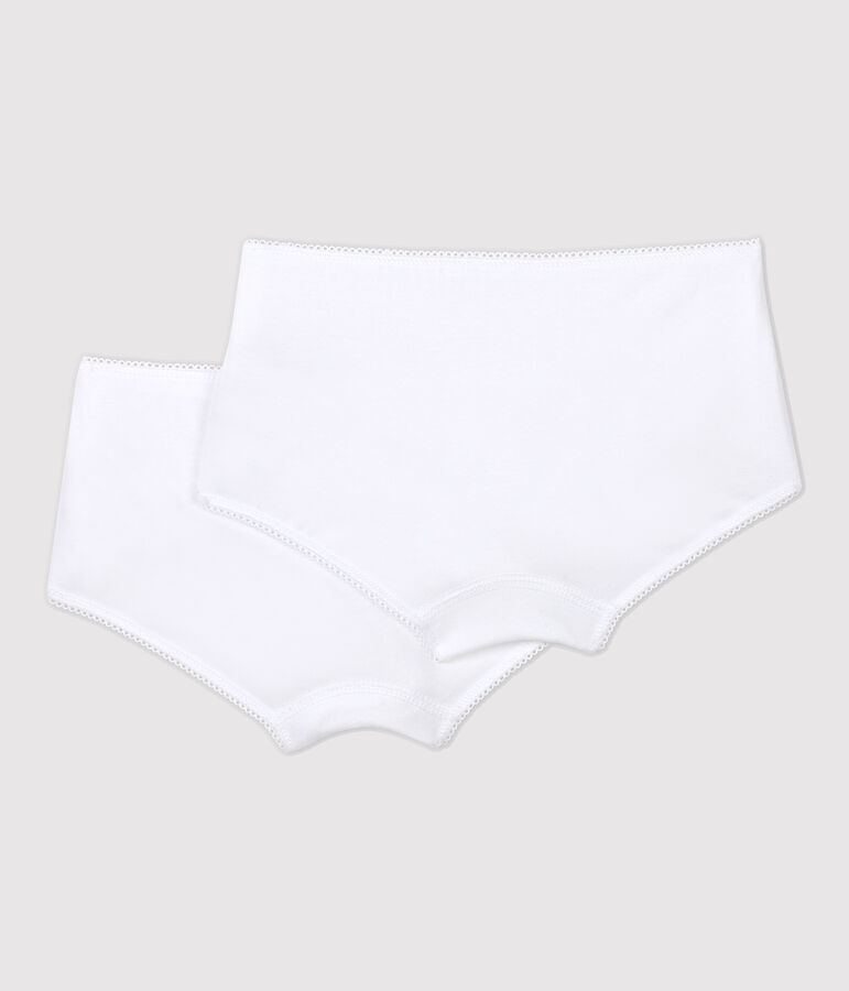 Lote de 2 culottes blancos de ni&ntilde;a multicolor