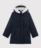 Parka de algodón revestido para niña azul SMOKING