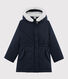 Parka de algodón revestido para niña