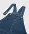 Pichi de tejido vaquero ecológico de niña azul DENIM BLEU DELAVE