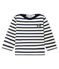 Jersey marinero emblemático para bebé unisex beige COQUILLE/azul SMOKING