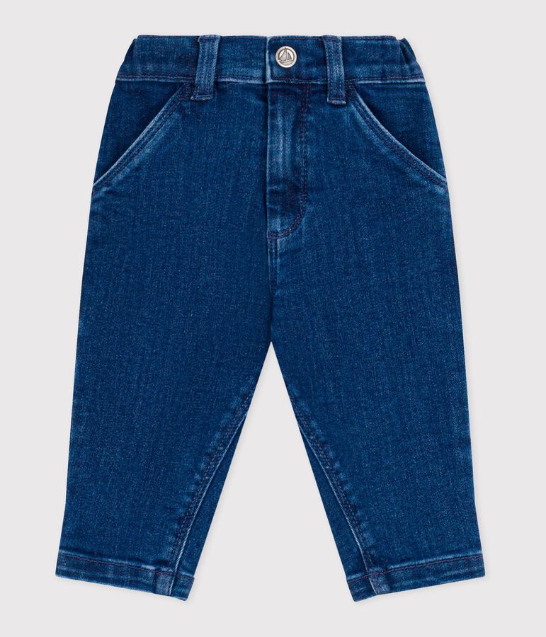 Pantal&oacute;n denim para beb&eacute; azul