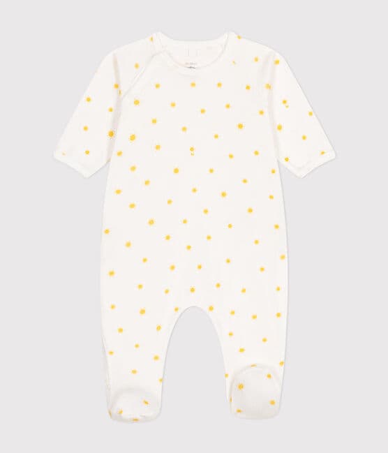 Pijama de algodón para bebé blanco MARSHMALLOW/ ORGE