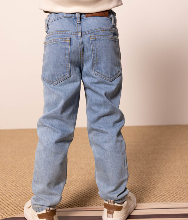 Pantal&oacute;n vaquero recto para ni&ntilde;o azul