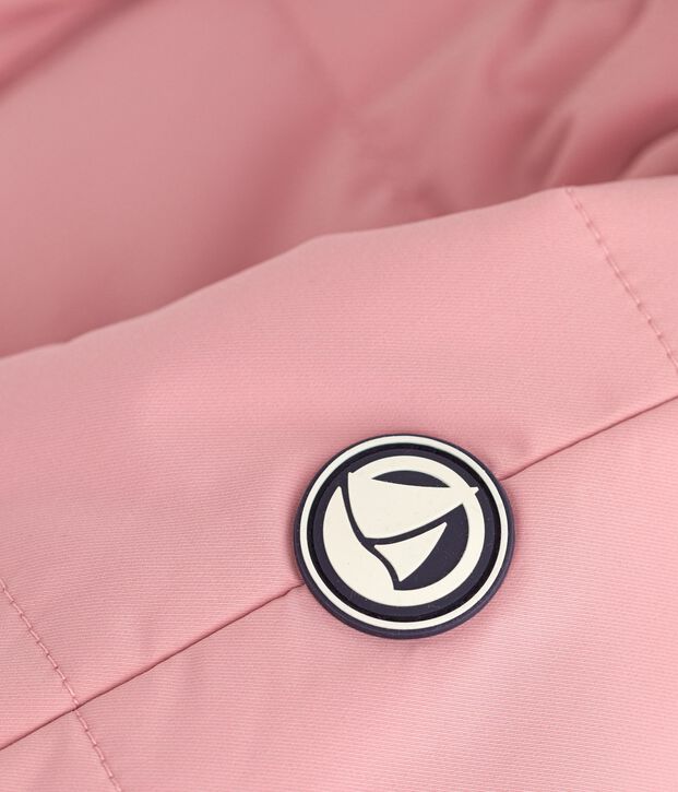 Buzo de poli&eacute;ster para beb&eacute; rosa