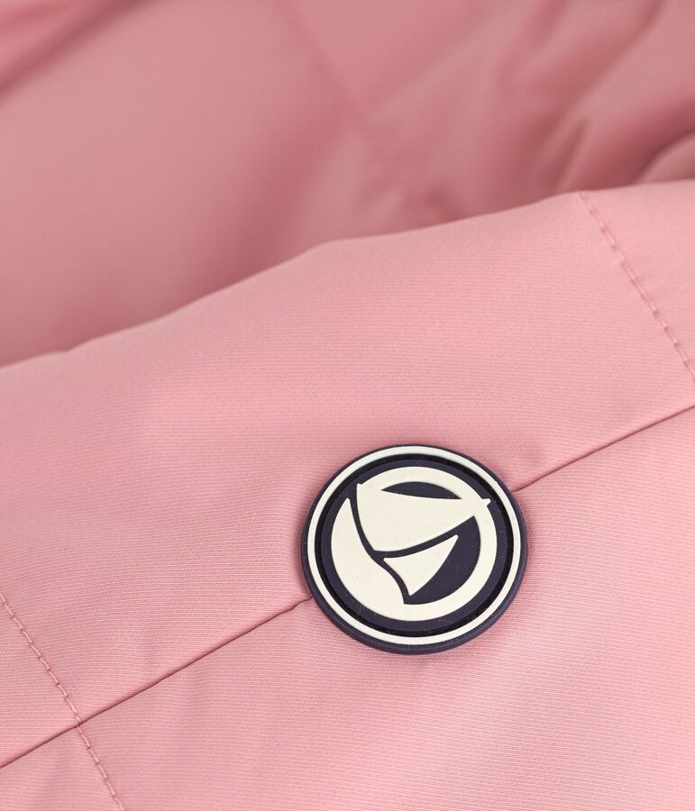 Buzo de poli&eacute;ster para beb&eacute; rosa