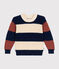 Jersey de algodón infantil a rayas blanco AVALANCHE/ MULTICO
