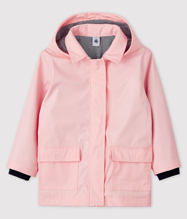 Impermeable emblem&aacute;tico para ni&ntilde;a rosa