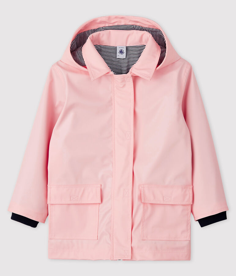 Impermeable emblem&aacute;tico para ni&ntilde;a rosa