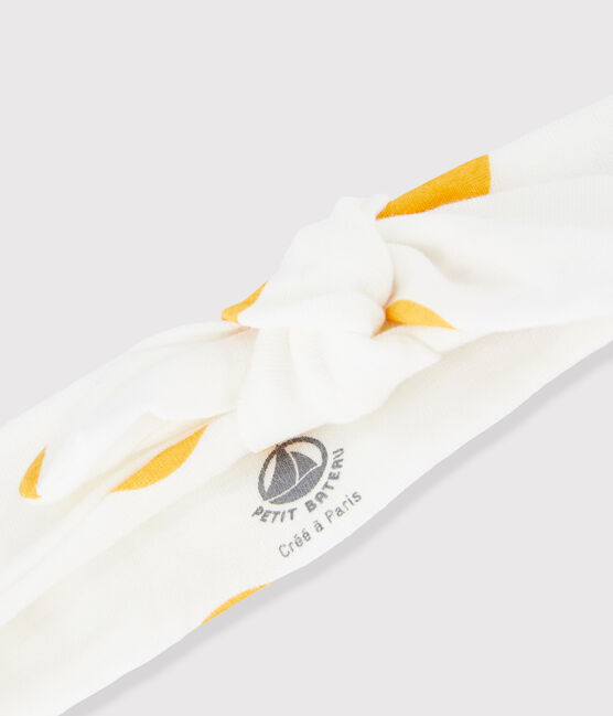 Cinta infantil para niña blanco MARSHMALLOW/amarillo BOUDOR