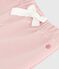 Pantalón liso de algodón para bebé rosa JOLI